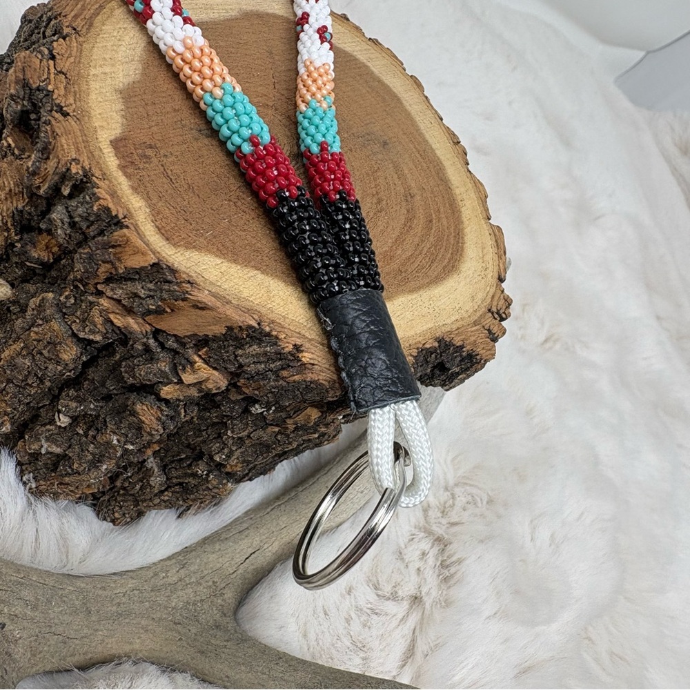Bead Wrapped Wristlet Keychain - Picture 3 of 4